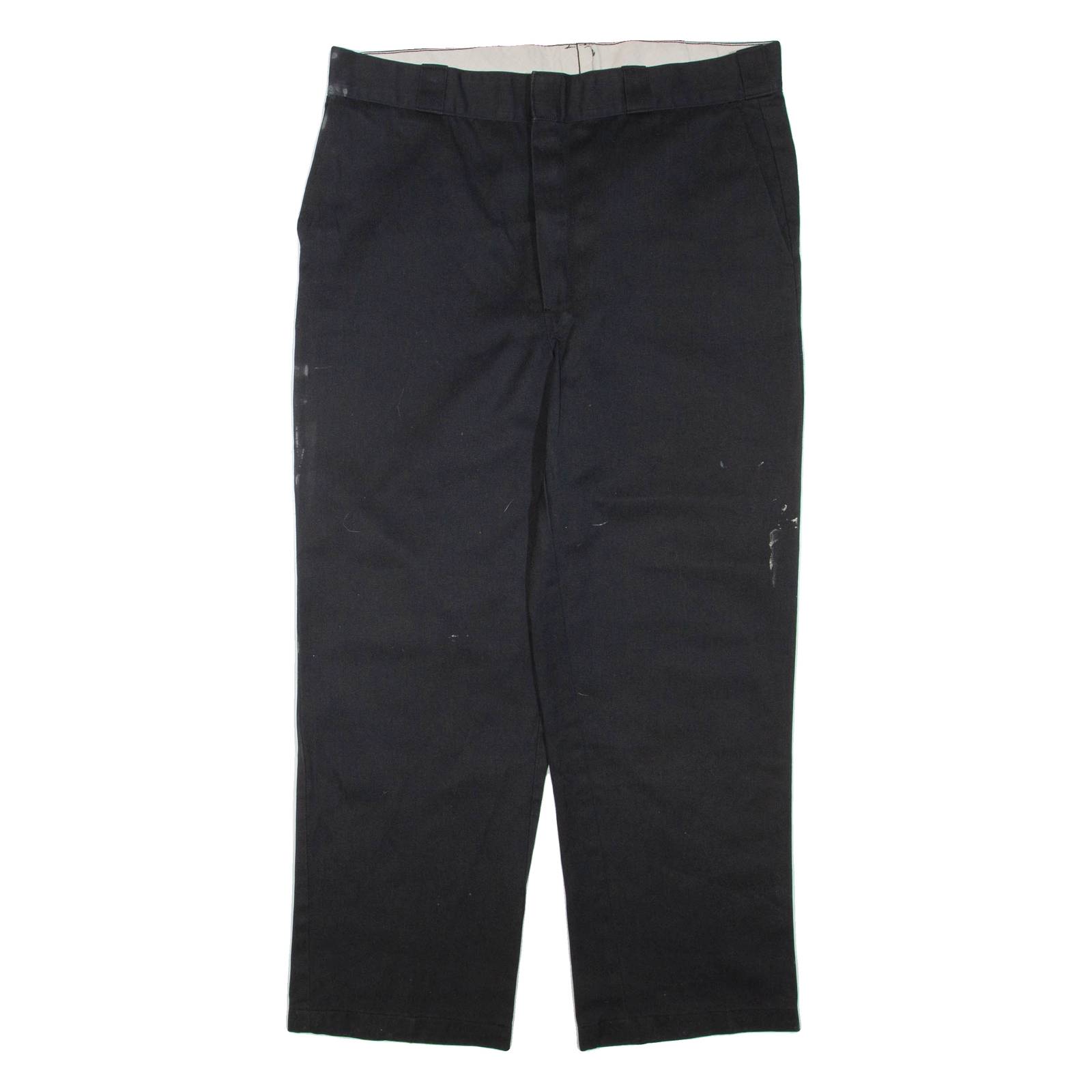 DICKIES Mens Trousers Black Regular Straight W38 L29