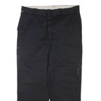 DICKIES Mens Trousers Black Regular Straight W38 L29