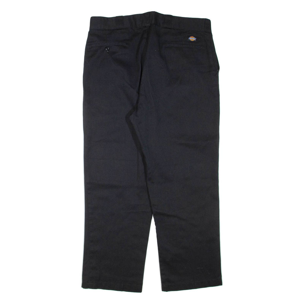 DICKIES Mens Trousers Black Regular Straight W38 L29
