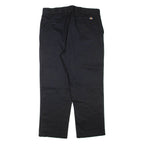 DICKIES Mens Trousers Black Regular Straight W38 L29