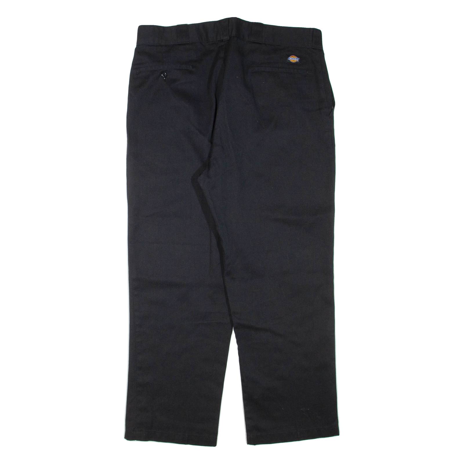 DICKIES Mens Trousers Black Regular Straight W38 L29