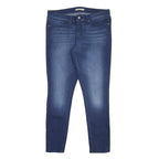 LEVI'S 711 Womens Jeans Blue Slim Skinny Denim Medium W33 L29 Zip Cotton Blend