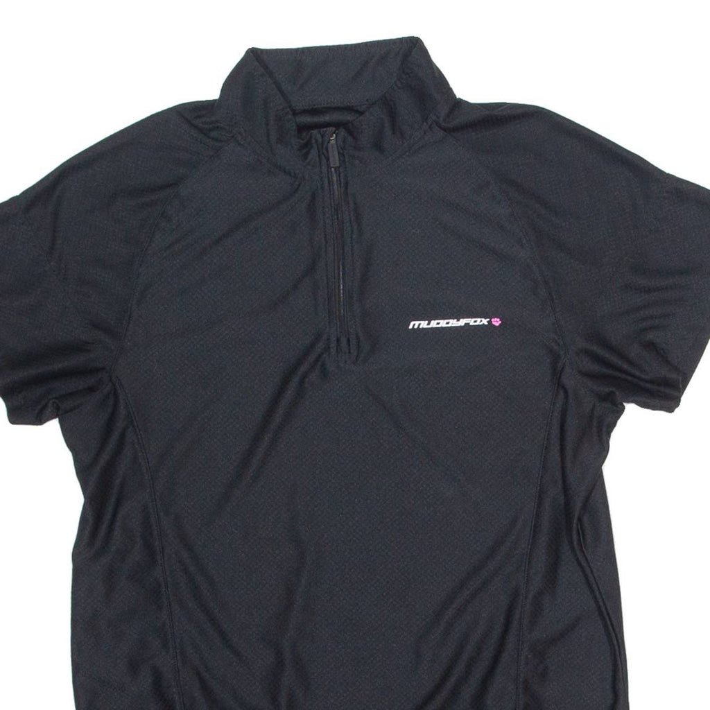 MUDDYFOX Cycling Mens Jersey Black 1/4 Zip L