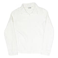 PUMA Womens White Jacket UK 10 Polyester Blend Plain Zip Lightweight Sportswear