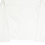 PUMA Womens White Jacket UK 10 Polyester Blend Plain Zip Lightweight Sportswear