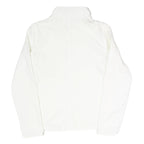 PUMA Womens White Jacket UK 10 Polyester Blend Plain Zip Lightweight Sportswear