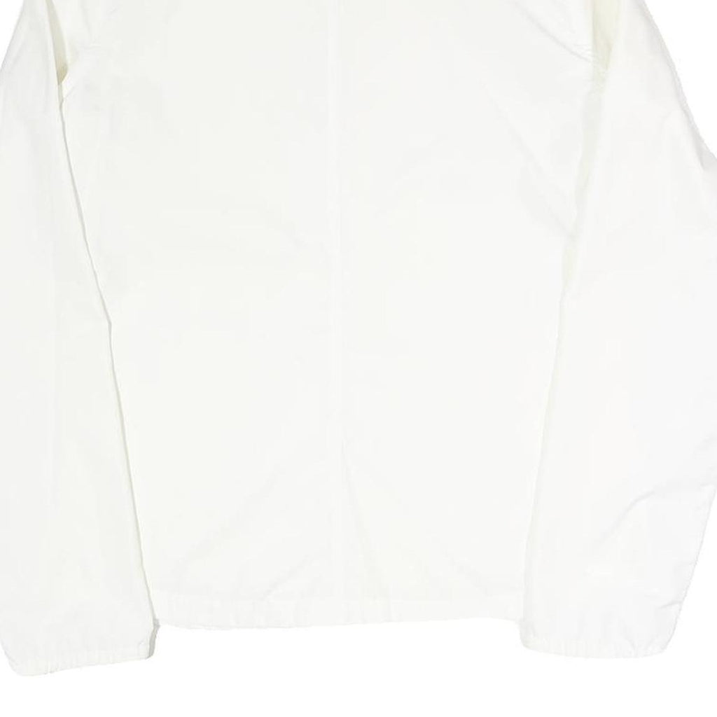 PUMA Womens White Jacket UK 10 Polyester Blend Plain Zip Lightweight Sportswear