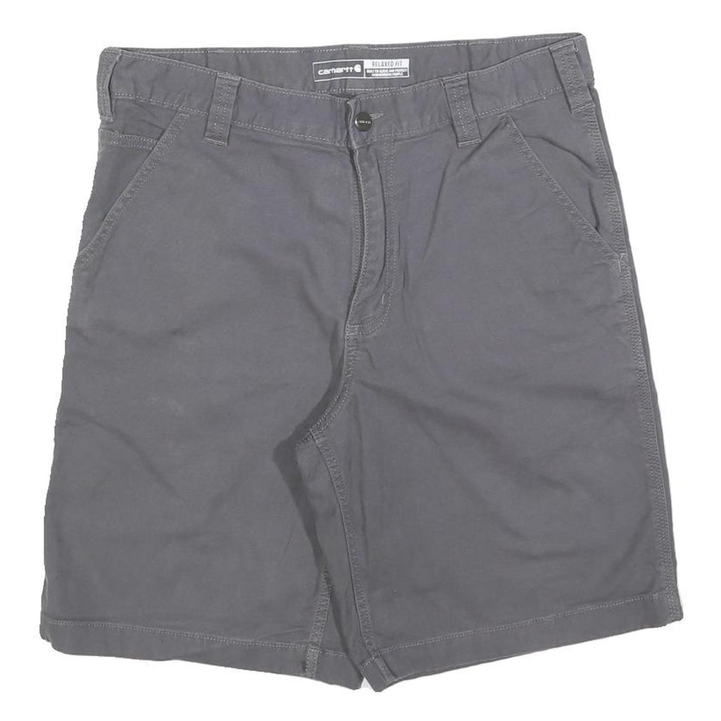CARHARTT Mens Shorts Grey Casual M W34 Cotton Blend Relaxed Fit Workwear