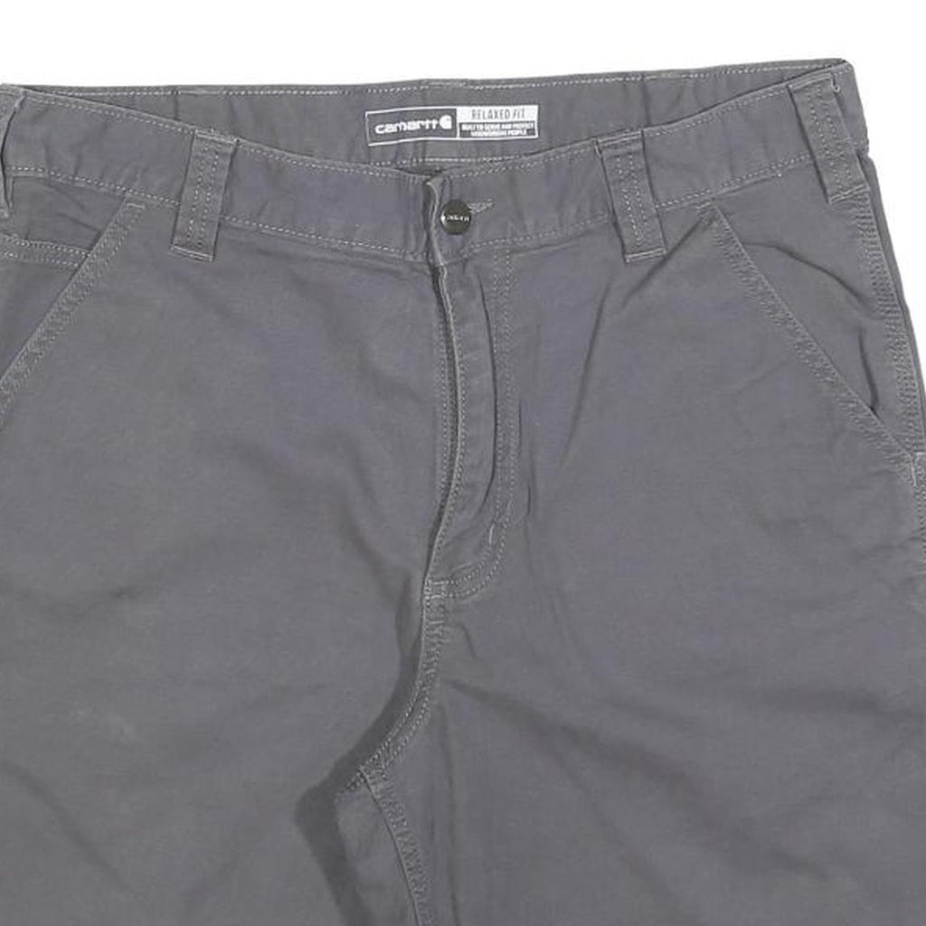 CARHARTT Mens Shorts Grey Casual M W34 Cotton Blend Relaxed Fit Workwear