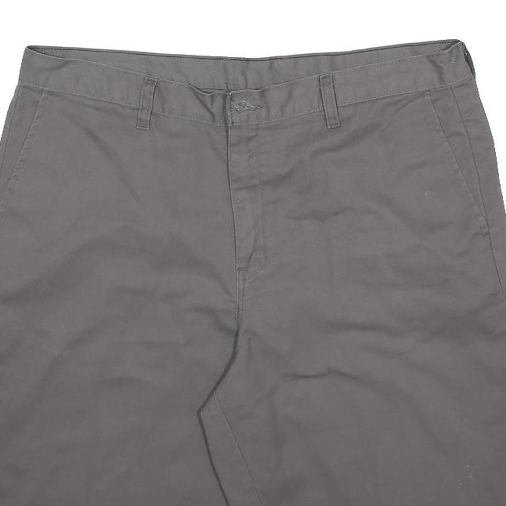 DICKIES Mens Grey Casual Cotton Blend Shorts L W38 Workwear Relaxed Fit