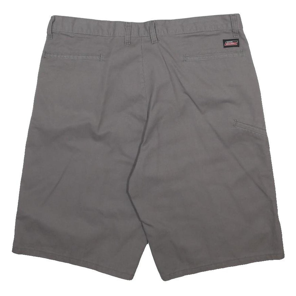 DICKIES Mens Grey Casual Cotton Blend Shorts L W38 Workwear Relaxed Fit