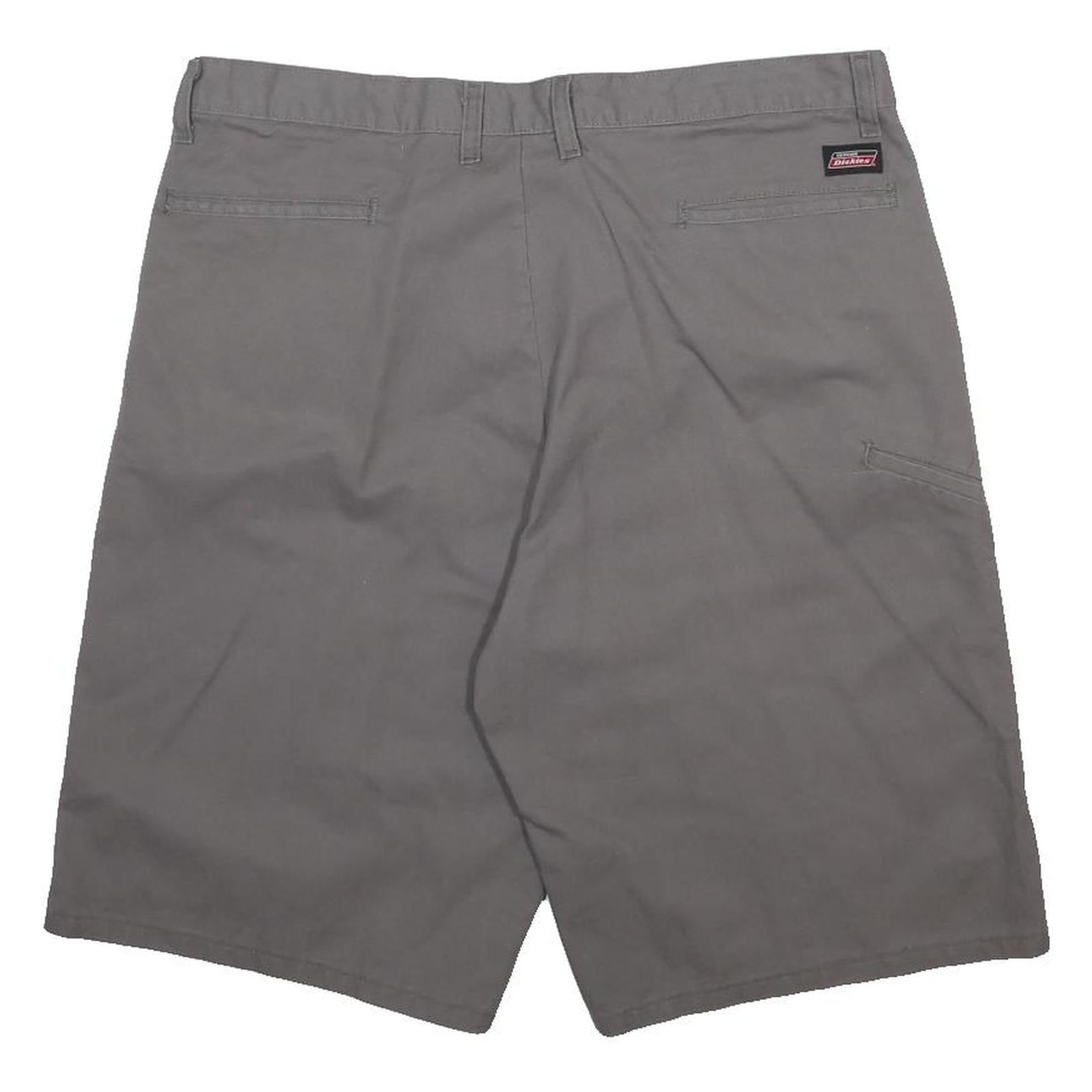 DICKIES Mens Grey Casual Cotton Blend Shorts L W38 Workwear Relaxed Fit