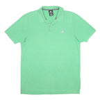 ADIDAS Mens Green Polo Shirt XL Cotton Blend Short Sleeve Basic Sport Casual