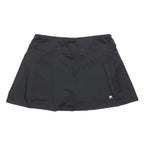 FILA Womens Black Mini Polyester Blend Plain UK 12 Sports Skort Activewear