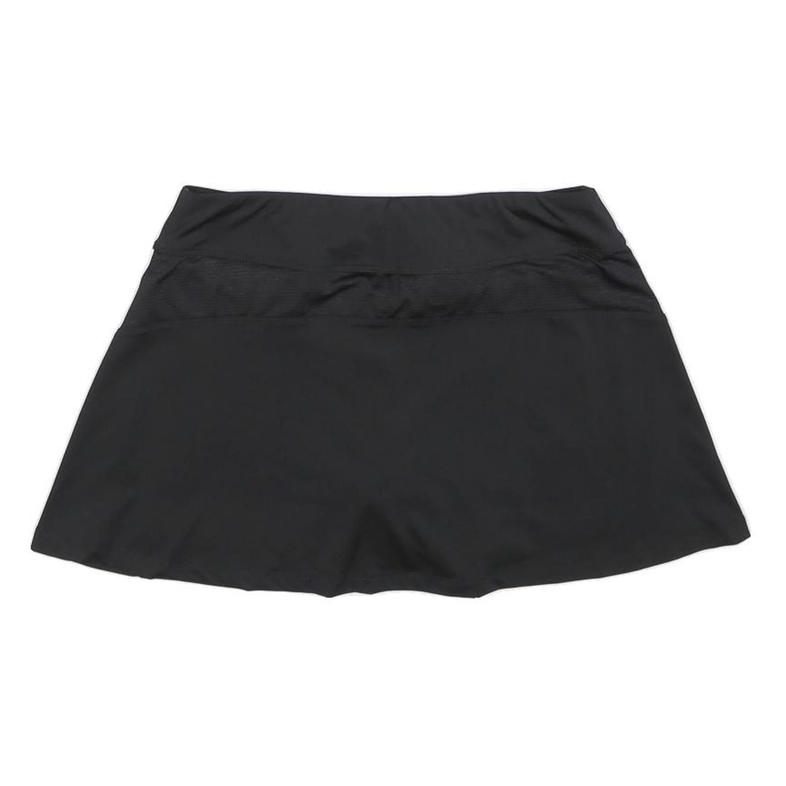 FILA Womens Black Mini Polyester Blend Plain UK 12 Sports Skort Activewear