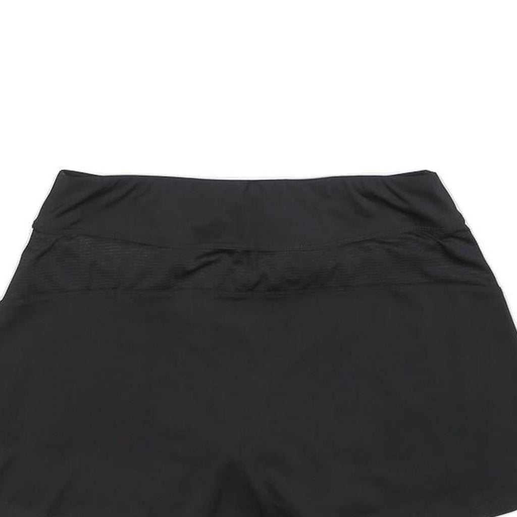 FILA Womens Black Mini Polyester Blend Plain UK 12 Sports Skort Activewear