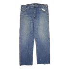 DICKIES Mens Regular Blue Denim Cotton Blend Jeans W38 L30 Zip Casual Workwear