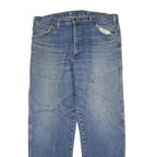 DICKIES Mens Regular Blue Denim Cotton Blend Jeans W38 L30 Zip Casual Workwear