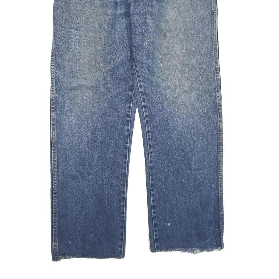 DICKIES Mens Regular Blue Denim Cotton Blend Jeans W38 L30 Zip Casual Workwear