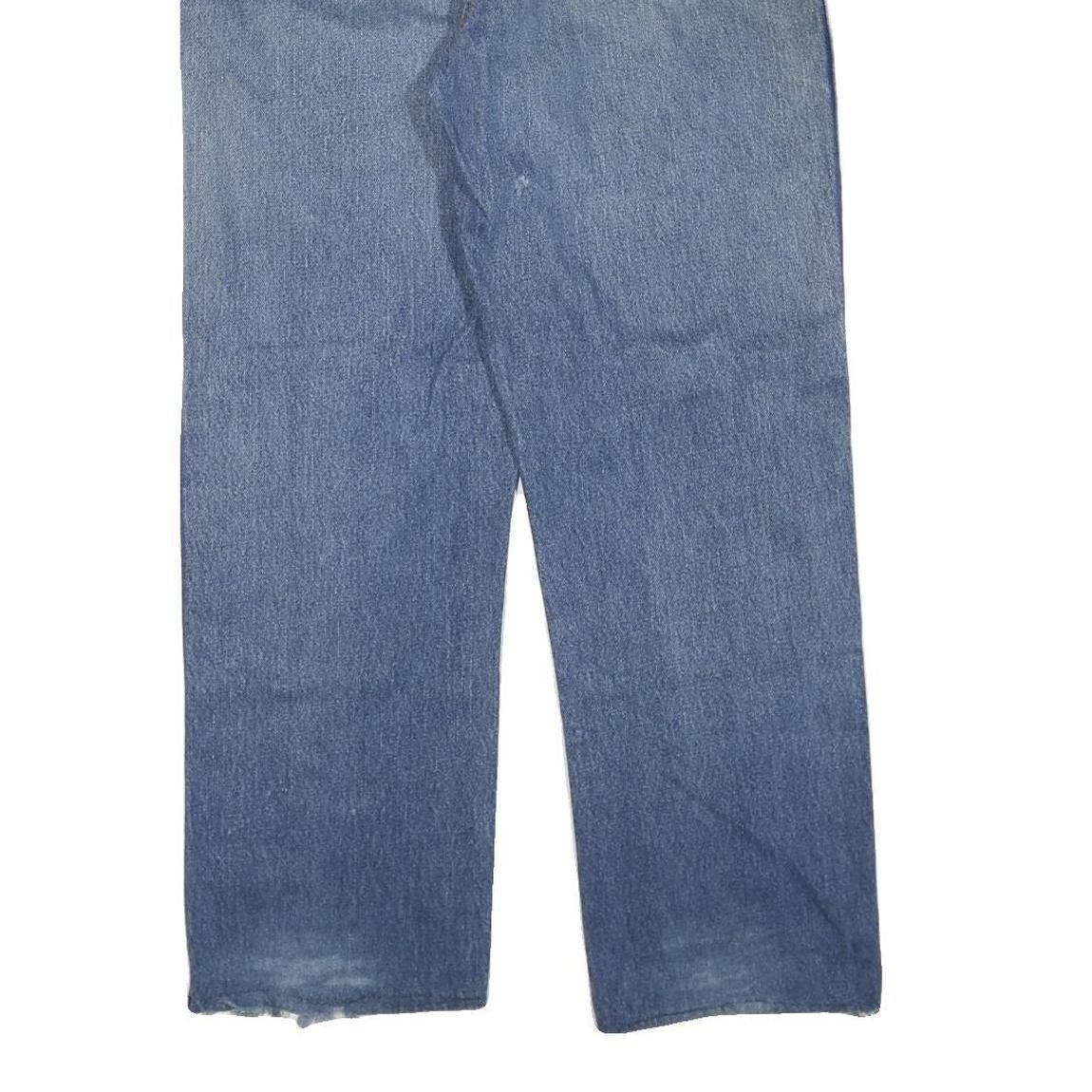 DICKIES Mens Regular Blue Denim Cotton Blend Jeans W38 L30 Zip Casual Workwear