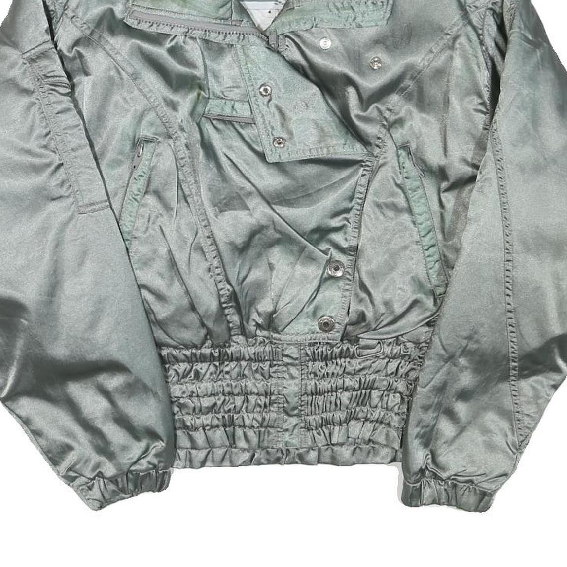 NILS Womens Silver Jacket XS Polyester Blend Plain Zip Casual Lightweight