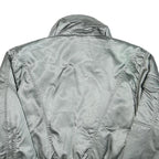 NILS Womens Silver Jacket XS Polyester Blend Plain Zip Casual Lightweight