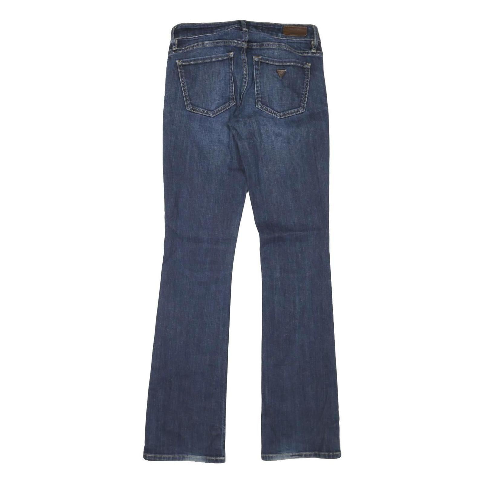 GUESS Womens Blue Denim Regular Fit Bootcut Jeans W28 L32 Classic Style