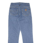 CARHARTT Womens Regular Fit Blue Denim Jeans W32 L32 Classic Zip Pockets