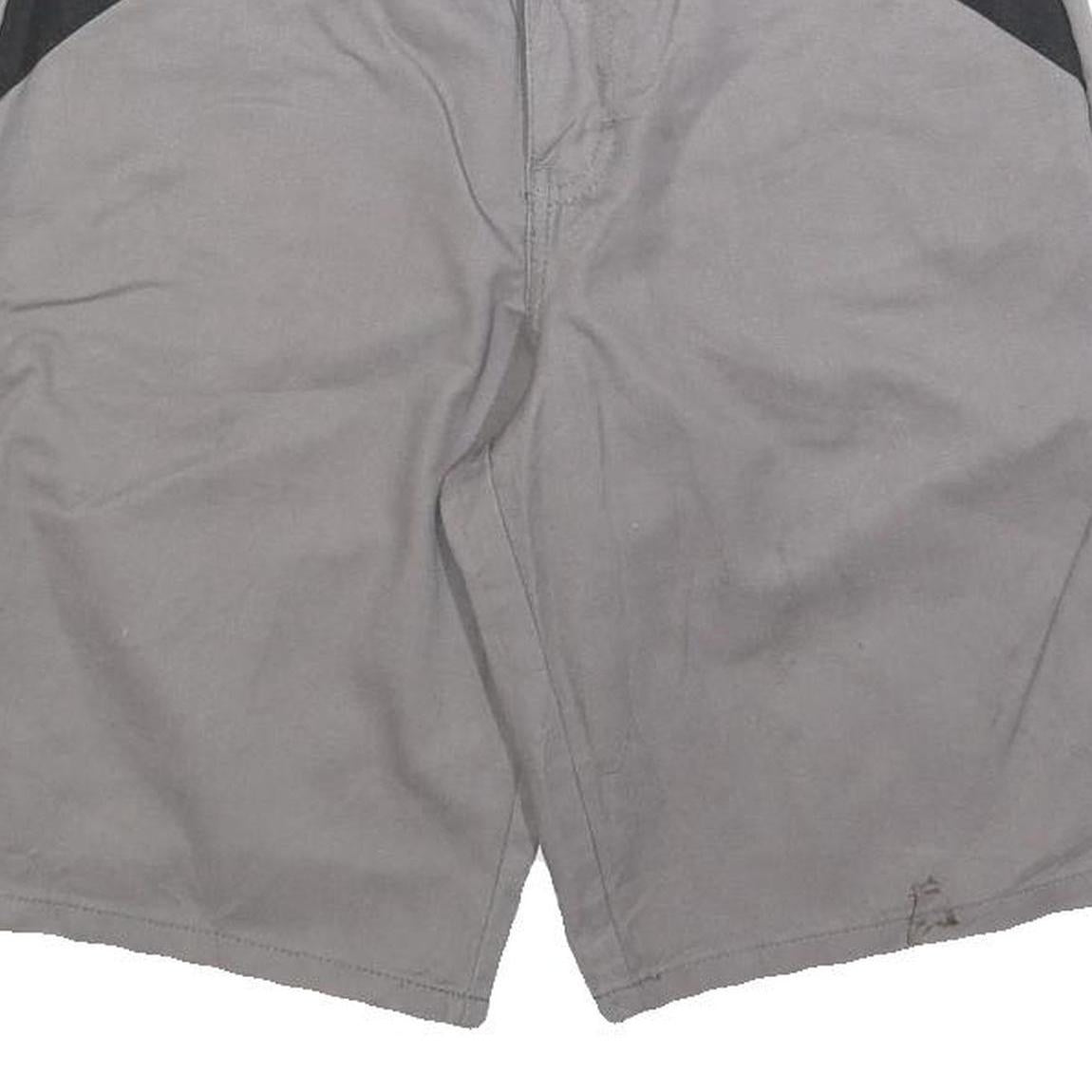 DICKIES Mens Shorts Grey & Black Casual Cotton Blend M W30 Workwear