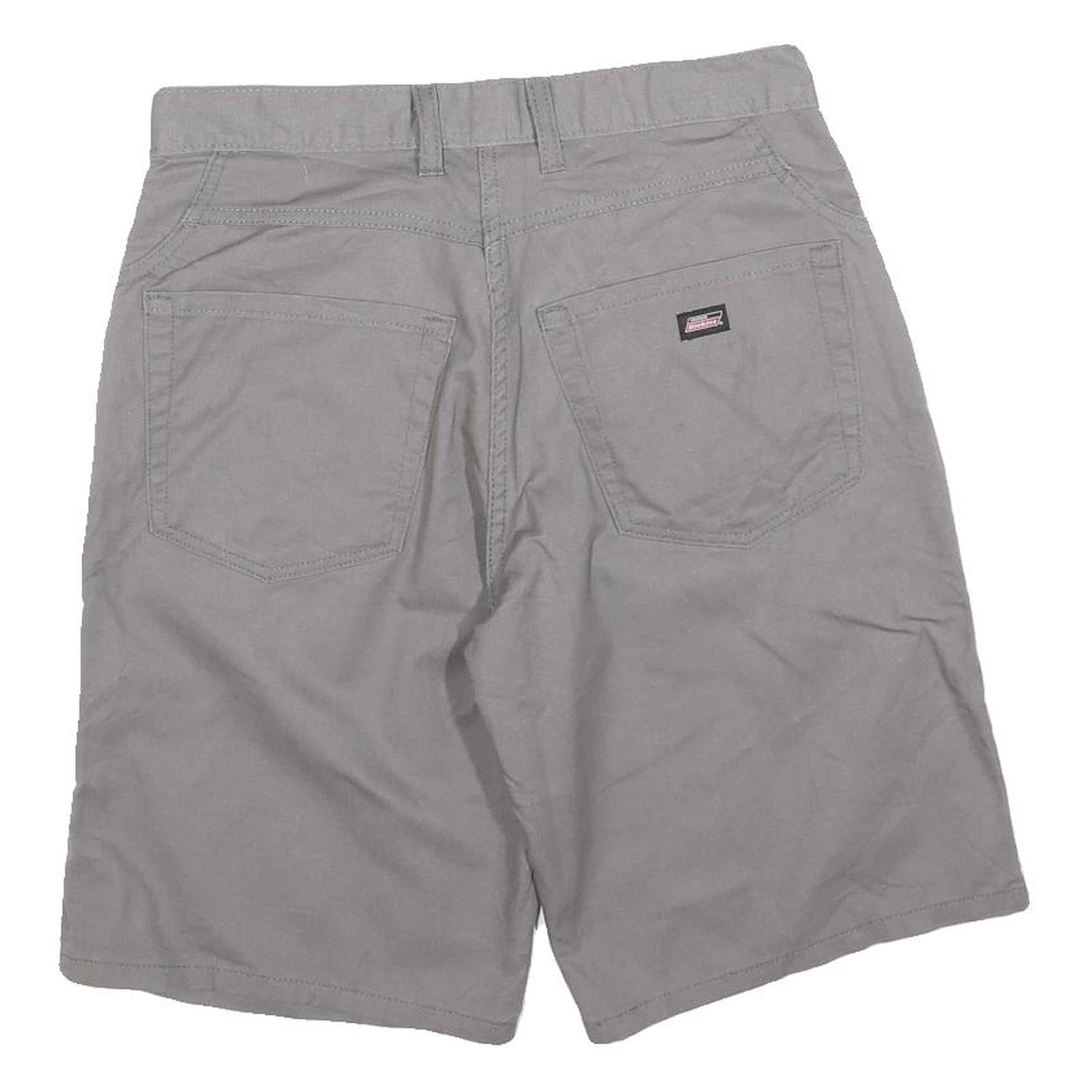 DICKIES Mens Shorts Grey & Black Casual Cotton Blend M W30 Workwear