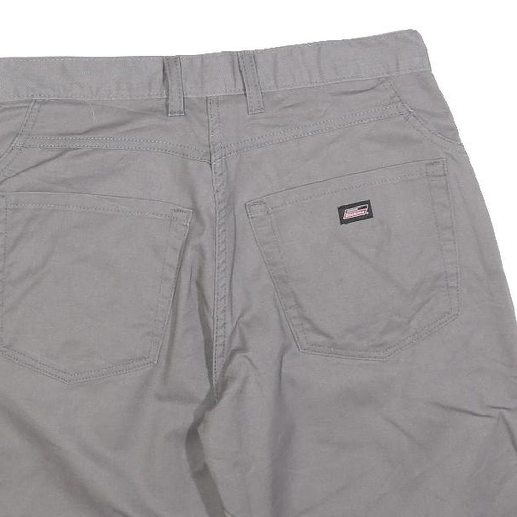 DICKIES Mens Shorts Grey & Black Casual Cotton Blend M W30 Workwear