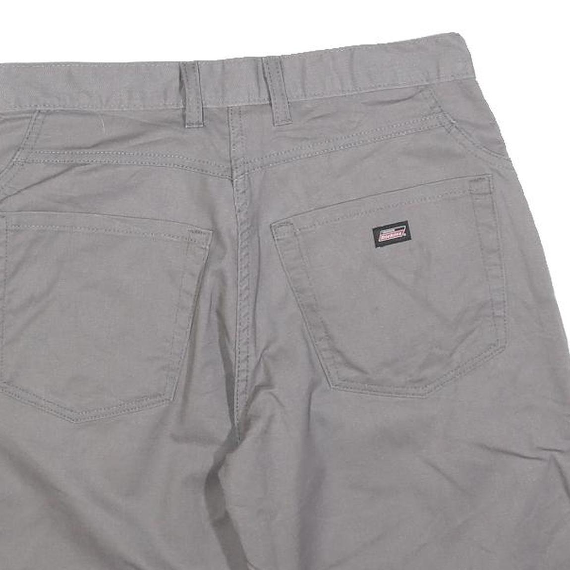 DICKIES Mens Shorts Grey & Black Casual Cotton Blend M W30 Workwear