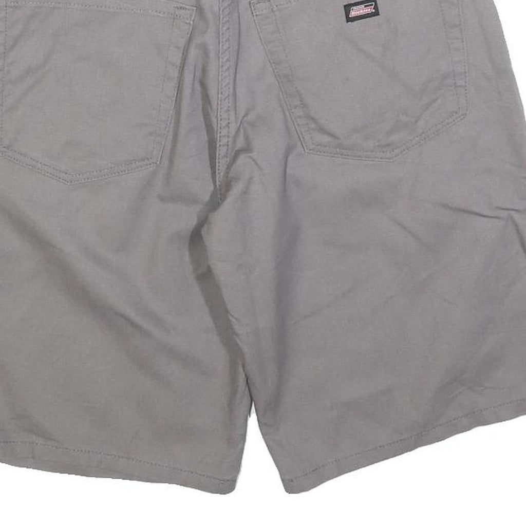 DICKIES Mens Shorts Grey & Black Casual Cotton Blend M W30 Workwear