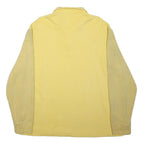 POLO RALPH LAUREN Mens Yellow Plain Cotton Jumper Half Zip Basic Knit XL Casual