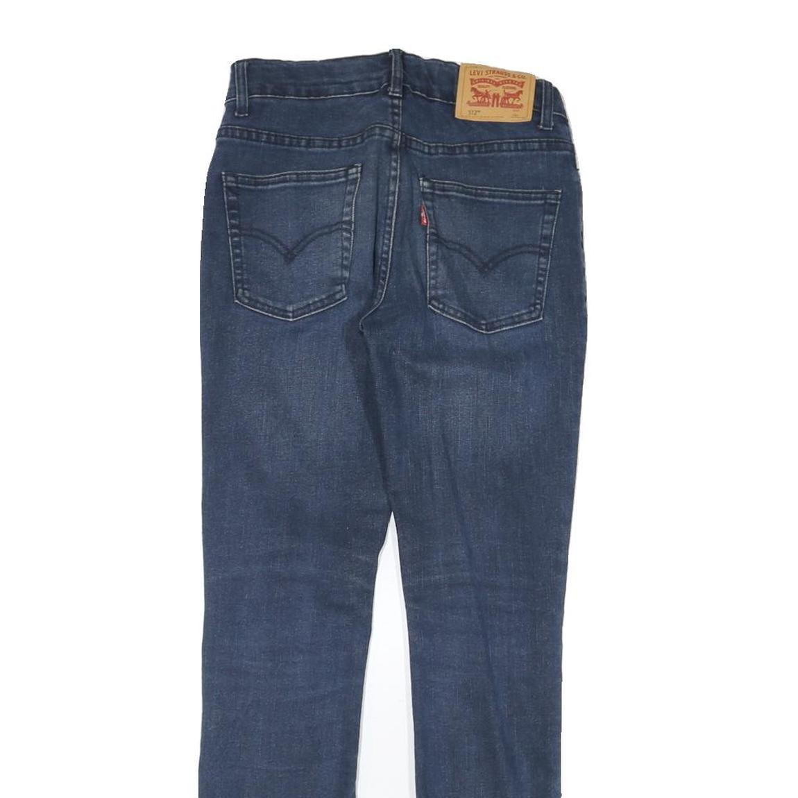 LEVI'S 512 Womens Slim Jeans Blue Denim W26 L28 Stretch Zip Fastening