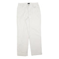 RIDERS Womens Cotton Blend White Regular Straight Trousers W30 L30 Comfortable