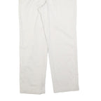 RIDERS Womens Cotton Blend White Regular Straight Trousers W30 L30 Comfortable