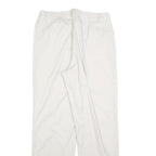 RIDERS Womens Cotton Blend White Regular Straight Trousers W30 L30 Comfortable