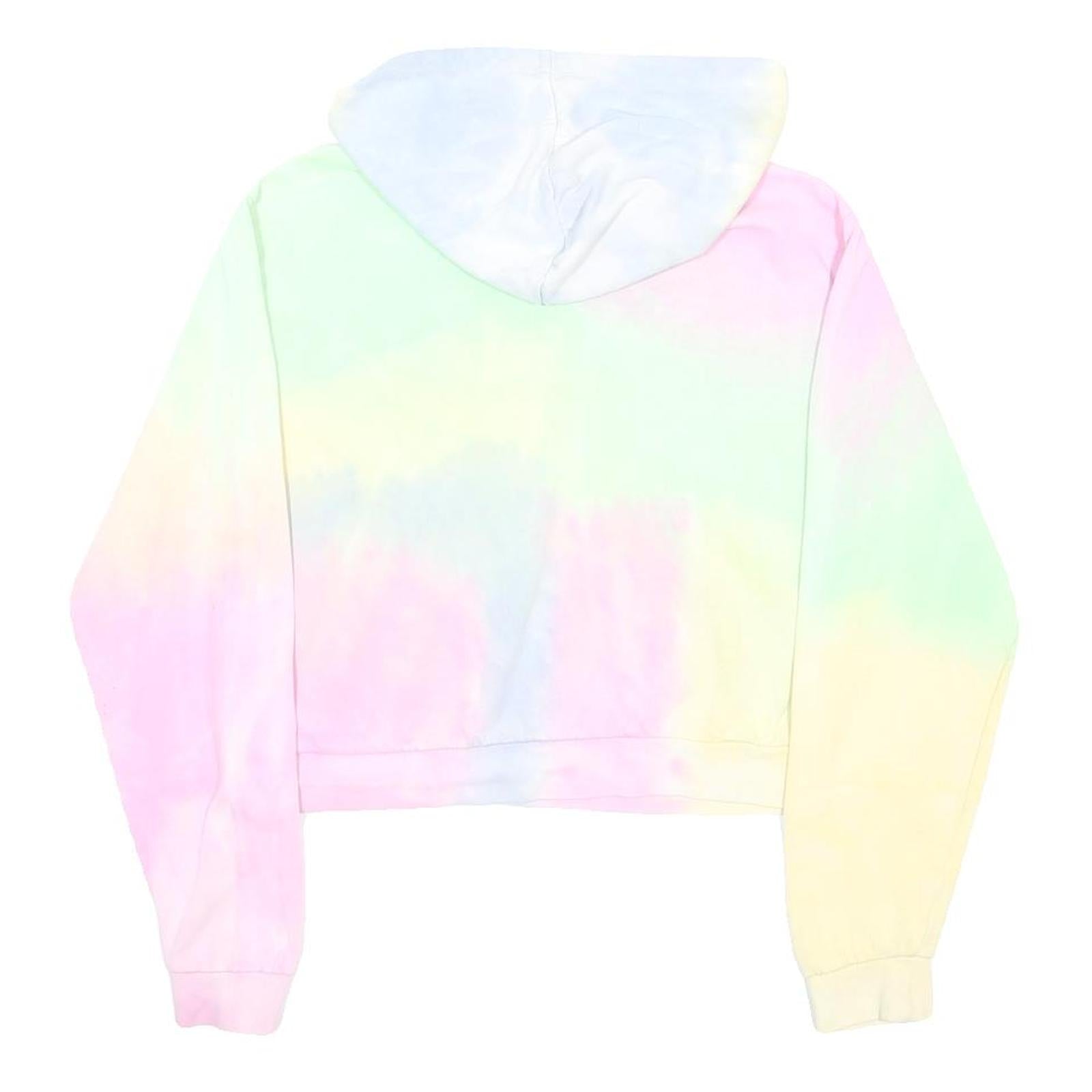 VANS Womens Pastel Tie Dye Hoodie S Cropped Pullover Casual Graphic