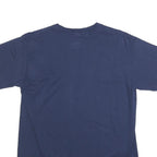 GILDAN Mens Navy Blue Mr Sunday Graphic T-Shirt L Short Sleeve Crew Neck Cotton