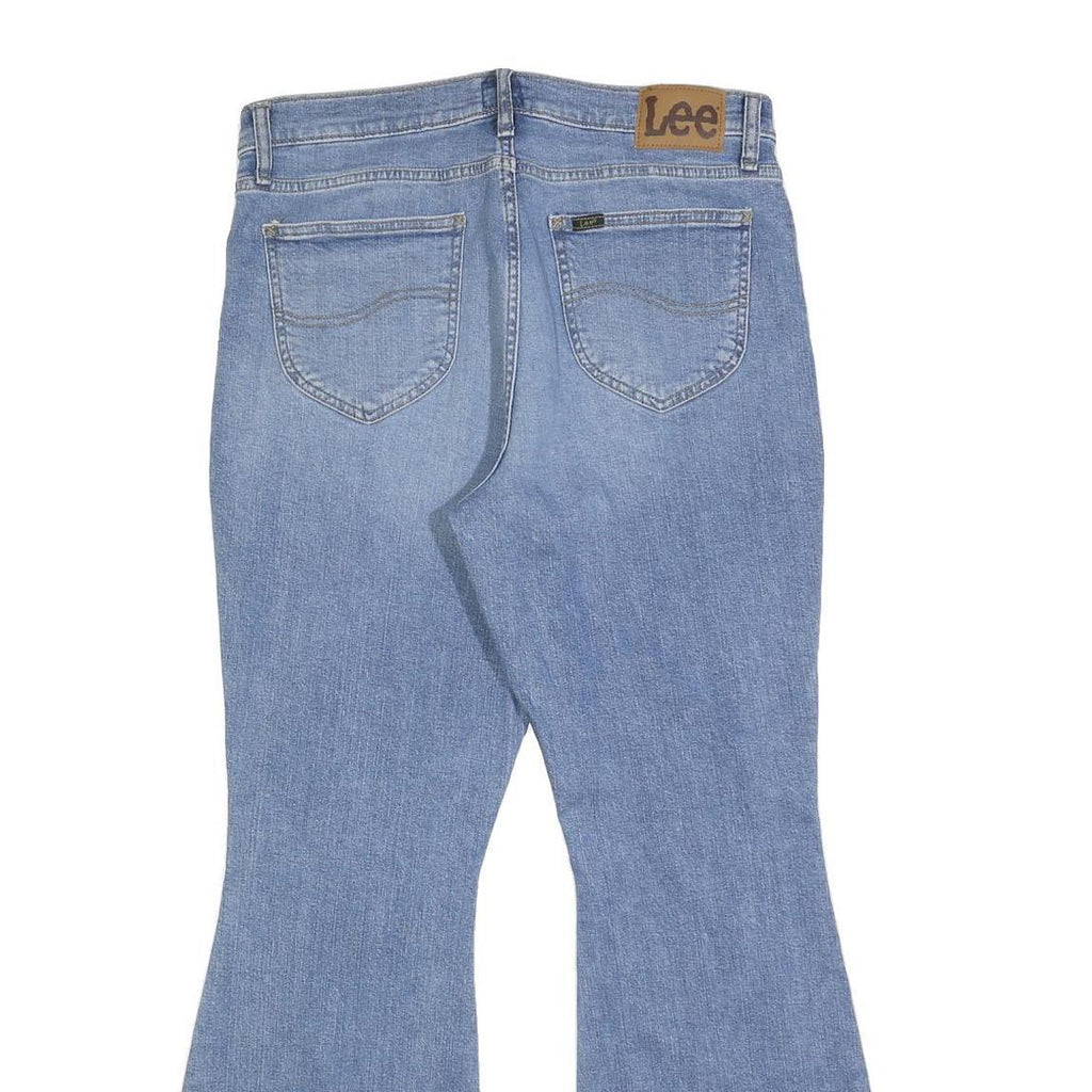 LEE Womens Jeans Blue Slim Flared Denim Medium W33 L30 Classic Style Zip Closure