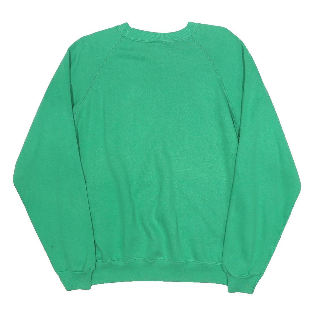 HANES Mens Green Zionsville Crew Neck L Cotton Blend Sweatshirt Casual Pullover