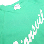 HANES Mens Green Zionsville Crew Neck L Cotton Blend Sweatshirt Casual Pullover