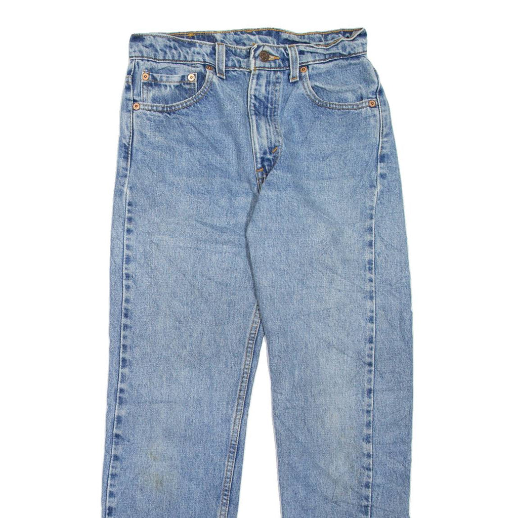 LEVI'S 505 Jeans Mens Blue Regular Straight 90s Stone Wash W28 L27