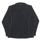 COLUMBIA Mens Black Pullover Outdoor Jumper Plain Regular Fit Polyester Knit M