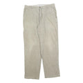 COLUMBIA Mens Cotton Blend Beige Regular Straight Trousers W36 L34 Casual