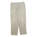 COLUMBIA Mens Cotton Blend Beige Regular Straight Trousers W36 L34 Casual