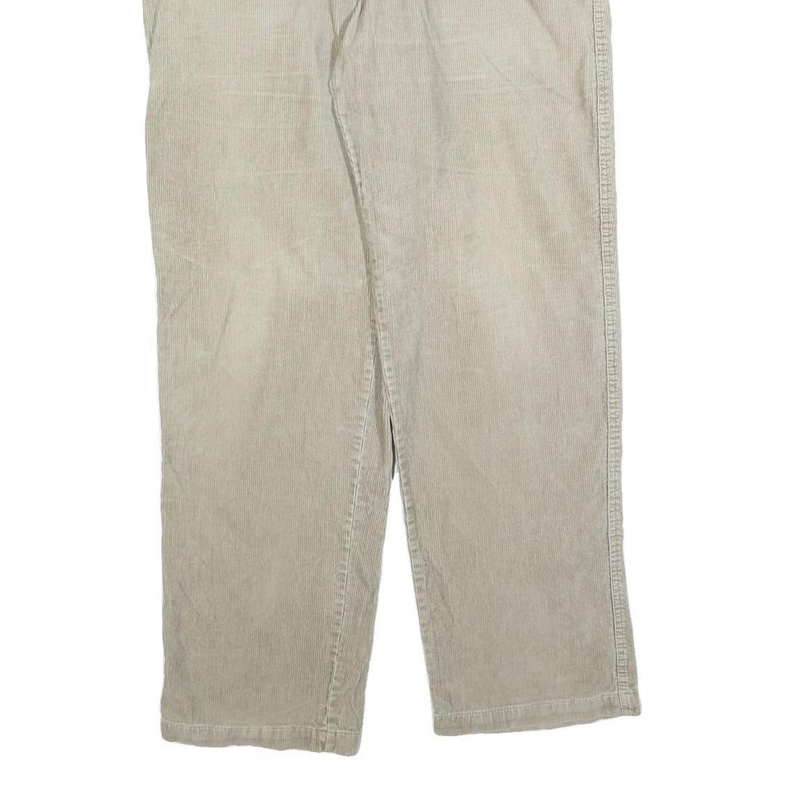 COLUMBIA Mens Cotton Blend Beige Regular Straight Trousers W36 L34 Casual