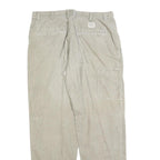 COLUMBIA Mens Cotton Blend Beige Regular Straight Trousers W36 L34 Casual