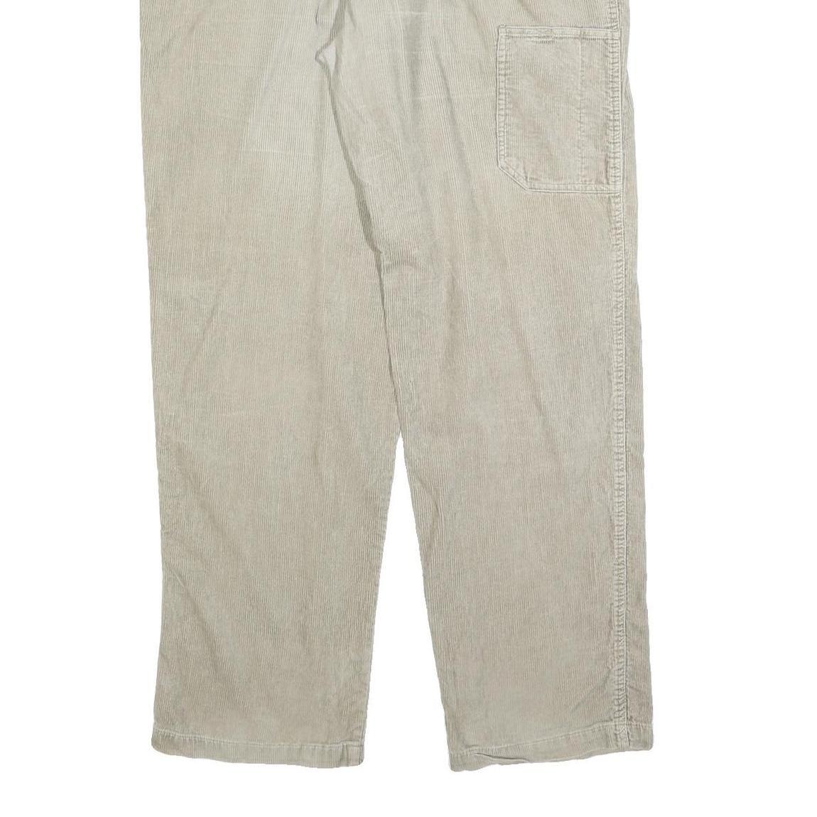 COLUMBIA Mens Cotton Blend Beige Regular Straight Trousers W36 L34 Casual